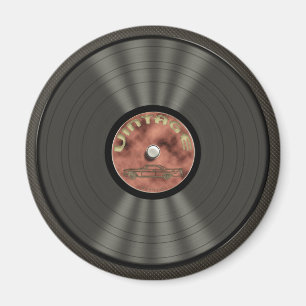 Vintage Vinyl Record Magnet
