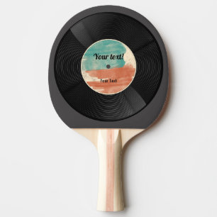 Vintage Vinyl Record Music Album Bord Tennis Pingisracket