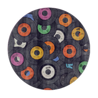 Vintage Vinyl Records Music Background