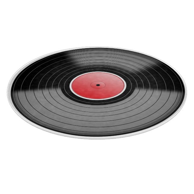Vintage vinylskiva matberedningsbräda (Hörn)