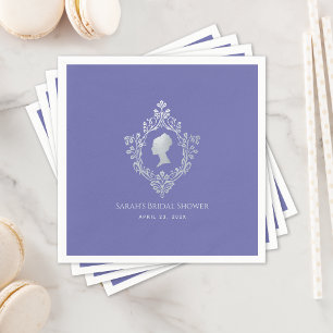 Vintage Violet ReEmergency Dam i Vapensköld Möhipp Pappersservett