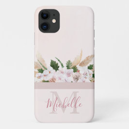 Vintage Violet Rosa ros Monogram och Namn