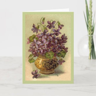 Vintage Violett Card Kort