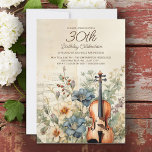 Vintage Violin Dusty Blåa blommor 30års födelsedag Inbjudningar<br><div class="desc">Elegant,  vintage 30års födelsedag-inbjudan till kvinnor som är designade med en violin sitta bland blommor av dammig,  kräm och färgad och grönska. Anpassa genom att lägga till namn om hedersgästen,  hennes ålder och hennes party-information. Kontakta oss om du behöver hjälp med anpassning eller om du vill begära matchande produkter.</div>