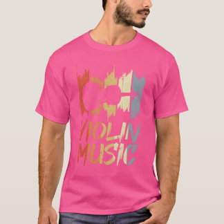 Vintage Violin Music-familjen T Shirt