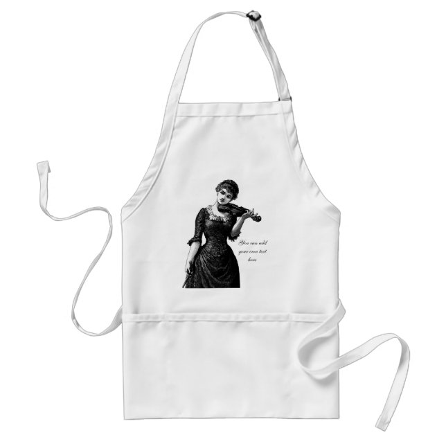 Vintage Violinist Apron Förkläde (Framsidan)