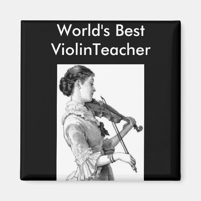 Vintage Violinist Magnet (Framsidan)