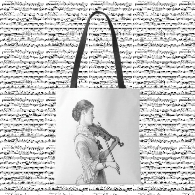 Vintage Violinist Tygkasse (Skapare uppladdad)