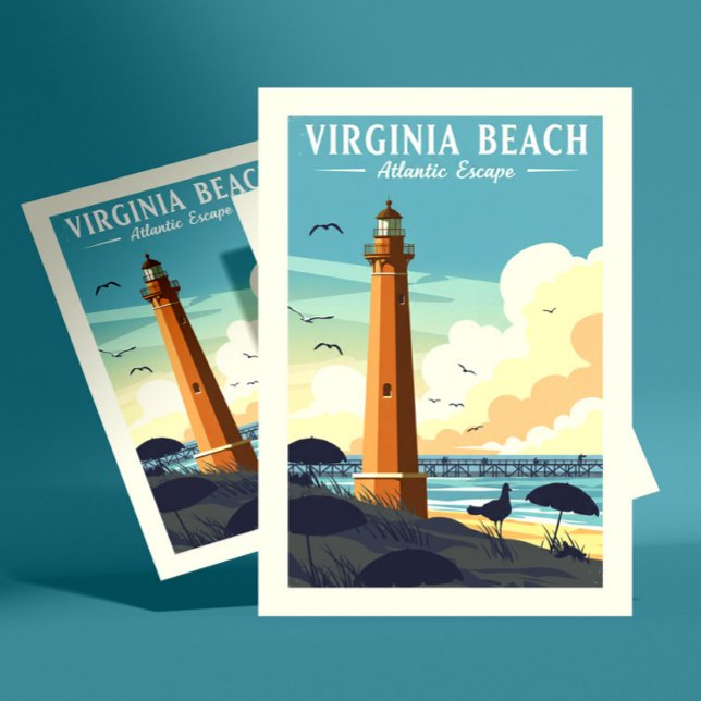 Vintage Virginia Beach Vykort (Skapare uppladdad)
