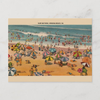 Vintage Virginia Beach-vykort Vykort