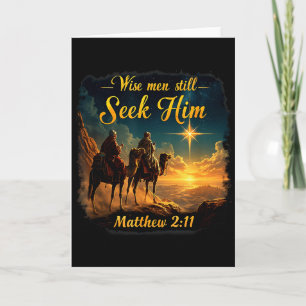 Vintage vise män söker honom fortfarande Jesus 3 k Kort