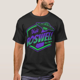Vintage Visit Roswell New mexico Funny Flies Sau T Shirt