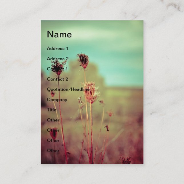 Vintage Visitkort (Framsida)