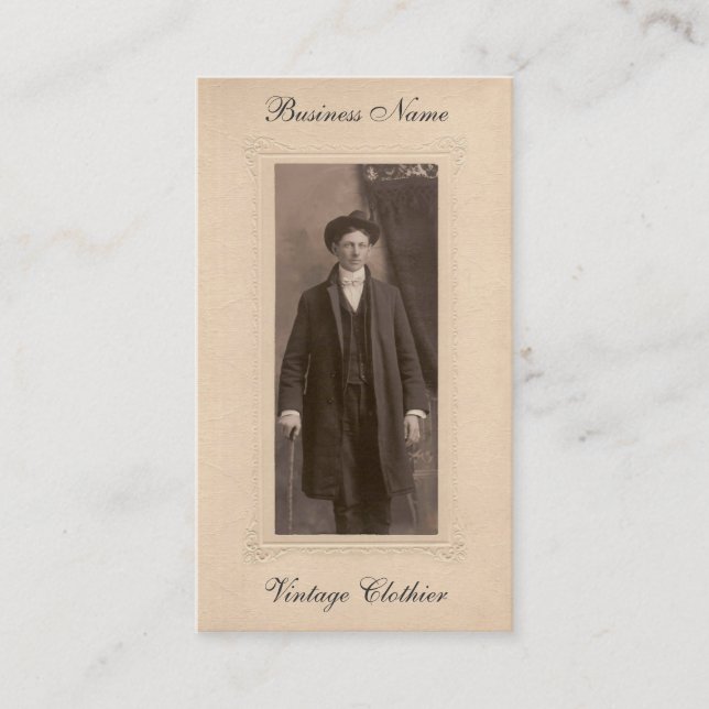 Vintage Visitkort (Framsida)