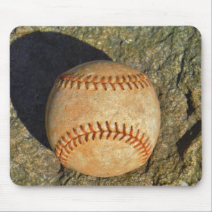 Vintage Vit Baseball röd sömnad Musmatta
