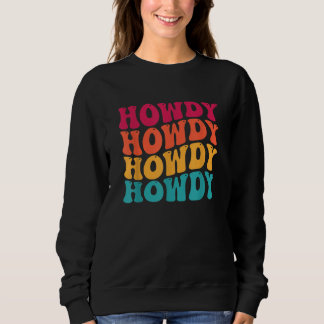 Vintage Vit Howdy Rodeo Western Country Södra T Shirt