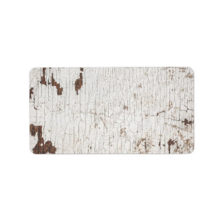 Vintage Vit målat trä Adressetikett