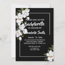 Vintage Vit ros bachelor Inbjudningar