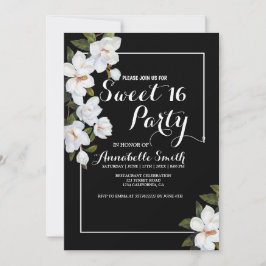 Vintage Vit ros söt 16 Inbjudningar