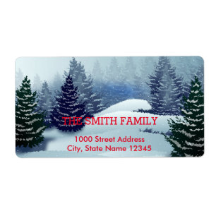 Vintage Vita Snö Glitter-julen Helgdag Fraktsedel