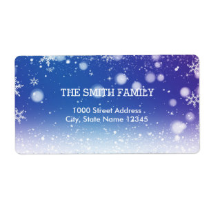 Vintage Vita Snö Glitter-julen Helgdag Fraktsedel