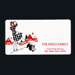 Vintage Vita Snö Glitter-julen i Boll Helgdag Fraktsedel<br><div class="desc">Det här är Helgdag adressetikett. Den här designfunktionen är ett handskrivet teckensnitt i guld med rulla ram accents på en vit bakgrund i Snö Glitter,  med ett rustiskt texturerat utseende. Anpassningsbar returadress text. Personlig adressetiketter för alla dina utskick.</div>