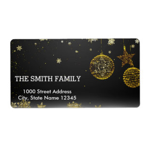 Vintage Vita Snö Glitter-julen i Boll Helgdag Fraktsedel