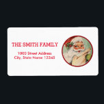 Vintage Vita Snö Glitter Julgran Helgdag Fraktsedel<br><div class="desc">Det här är Helgdag adressetikett. Den här designfunktionen är ett handskrivet teckensnitt i guld med rulla ram accents på en vit bakgrund i Snö Glitter,  med ett rustiskt texturerat utseende. Anpassningsbar returadress text. Personlig adressetiketter för alla dina utskick.</div>