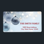 Vintage Vita Snö Glitter Julgran Helgdag Fraktsedel<br><div class="desc">Det här är Helgdag adressetikett. Den här designfunktionen är ett handskrivet teckensnitt i guld med rulla ram accents på en vit bakgrund i Snö Glitter,  med ett rustiskt texturerat utseende. Anpassningsbar returadress text. Personlig adressetiketter för alla dina utskick.</div>