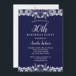 Vintage Vita Snöre-flottan 30års födelsedag Party Inbjudningar<br><div class="desc">Mer söt Snöre-födelsedagsinbjudningar i Little Bayleigh Store!</div>