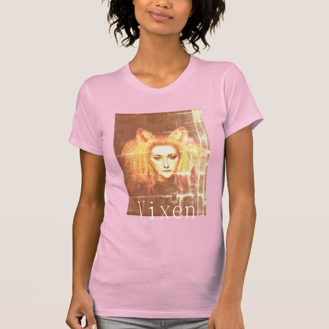 Vintage Vixen Dam T-shirt (Framsida)