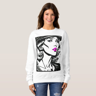 Vintage Vixen: Film Noir Pop Art T Shirt