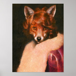 Vintage Vixen Poster Skriv ut