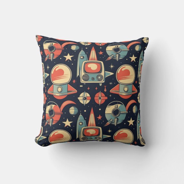 vintage vogue mönster 1950's kudde (Framsida)