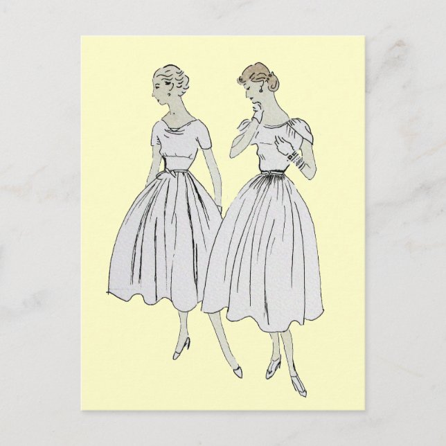 Vintage Vogue Vykort (Framsida)