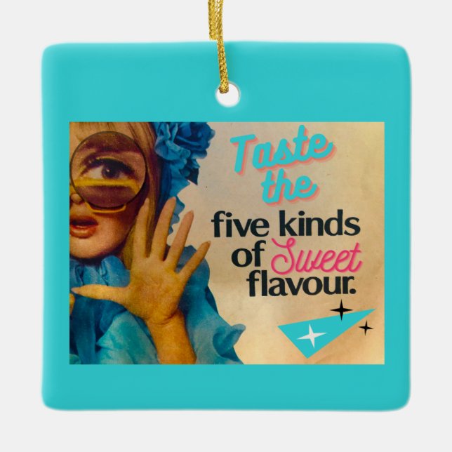 Vintage Voices Ceramic Ornament (Framsida)