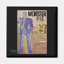 Vintage Voices Monster Storlek Magnet