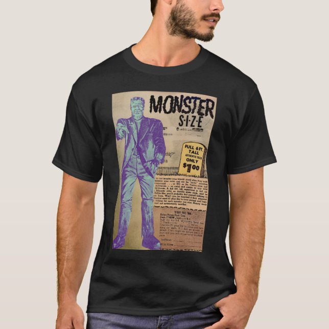 Vintage Voices Monster Storlek T-shirt (Framsida)