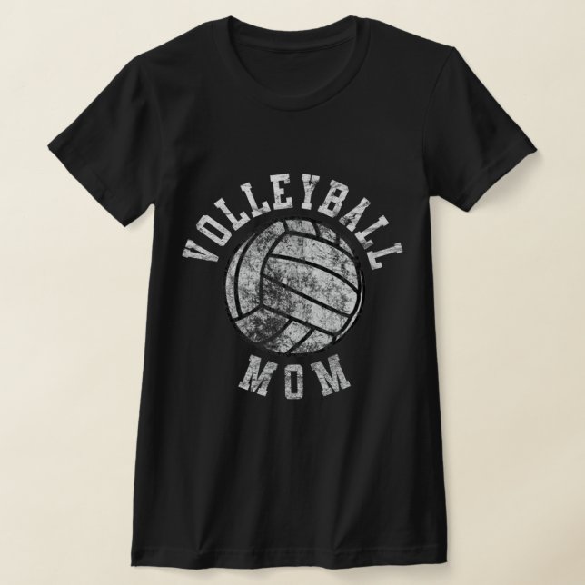 Vintage Volleyball Mamma T Shirt (Laydown)