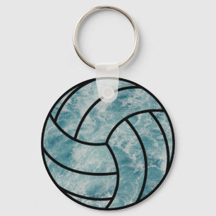 Vintage Volleyball Ocean Sommaravacation Nyckelring
