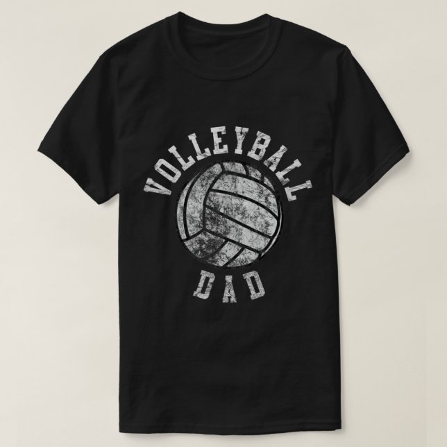 Vintage Volleyball Pappa T Shirt (Design framsida)