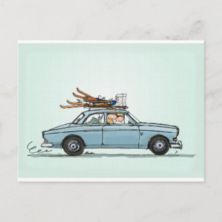 Vintage Volvo 122s Amazon Vykort