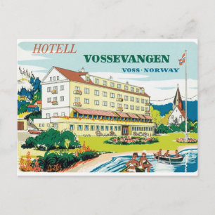 Vintage Voss-Norge Vykort