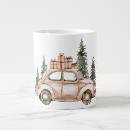 Vintage VW Car Winter Gifts Jumbo Mugg