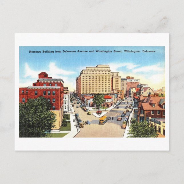 Vintage vy av Wilmington, Delaware, Vykort (Framsida)