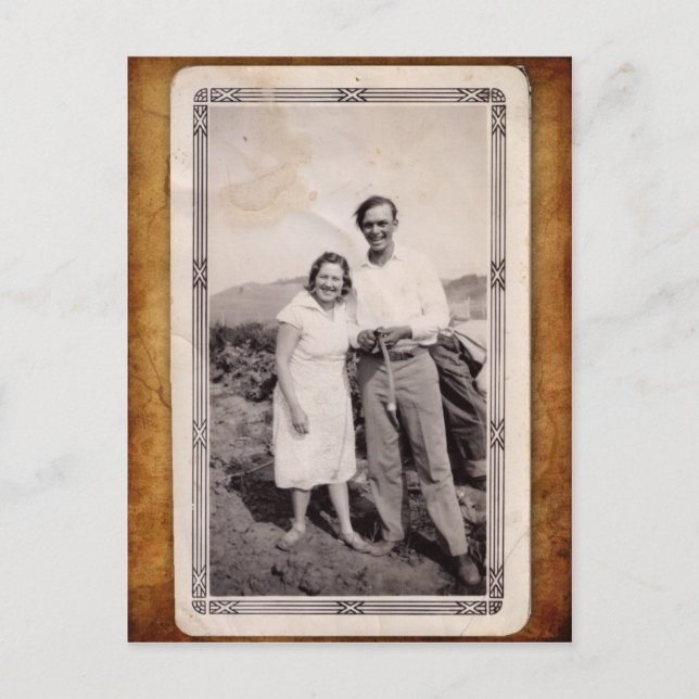 Vintage vykort (Framsida)