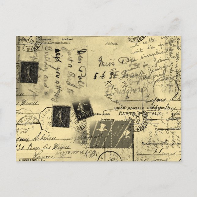 Vintage vykort (Framsida)