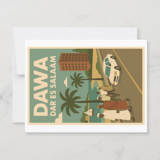 Vintage vykort - Afrikan Öl