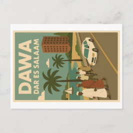 Vintage vykort - Afrikan Öl