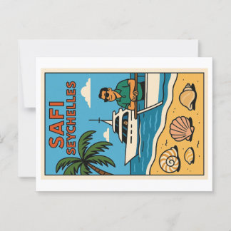 Vintage vykort - Afrikan Öster